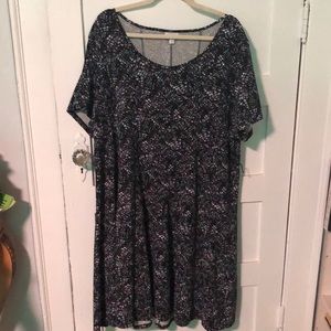 Avenue Size 26/28 Purple/Black Dress